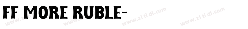 FF More Ruble字体转换